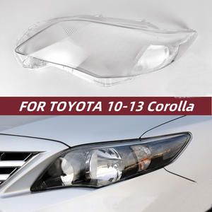 Coques de phares pour Toyota <span class=keywords><strong>Corolla</strong></span> 2007 09 2010 <span class=keywords><strong>14</strong></span> 18 19 22 24, caches de lentilles de phares avant transparents - Product Image 2