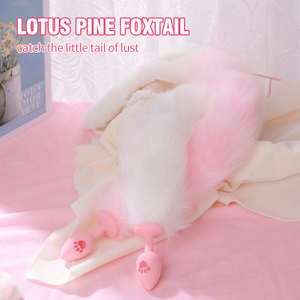 Plush <strong>Cat</strong> Paw Silicone Sex Toy for Women Men Sexy <strong>Butt</strong> <strong>Plug</strong> Prostate Massager <strong>Tail</strong> Anal <strong>Plug</strong> - Product Image 3