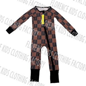 दम्बू बच्चों की लंबी आस्तीन सर्दियों के शिशु पजामा के नवजात बांस के रोमर हाथ और पैर कैजुअल सेट जिपर बच्चे का वसंत - Product Image 4