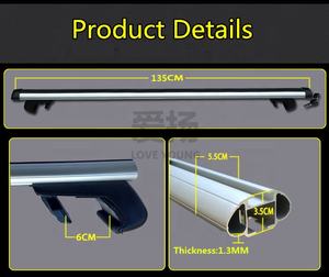 <span class=keywords><strong>Porte</strong></span>-bagages de toit en alliage d'aluminium pour SUV General Car Cross Bar <span class=keywords><strong>Porte</strong></span>-bagages <span class=keywords><strong>Porte</strong></span>-bicyclette Nouvelles pièces de remorque Accessoires - Product Image 4