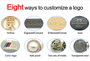 Thiết kế độc đáo hình vuông 15mm vàng màu may nút chân - Product Image 3