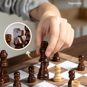 Juego de Ajedrez de Madera Multifuncional 2 en 1, Nuevo, al por Mayor, Ajedrez de Viaje para Entretenimiento, Juego Divertido - Product Image 3