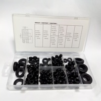 Kit d'œillets en caoutchouc Honger 180PC œillets de joint de fil avec bouchons de trou de pare-feu creux joints pour le câblage