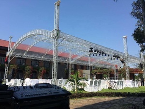 Aluminum Alloy Outdoor Event Bolt Truss System Square Concert Roof Truss for Hanging Speakers with <b>Lighting</b> Features - Product Image 6