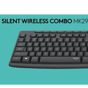 ชุดคีย์บอร์ดและเมาส์ไร้สาย Tastatur-Maus รุ่น MK295 พร้อมปุ่มกดแบบเงียบ รูปแบบ QWERTY รุ่น 920-009794 - Product Image 5