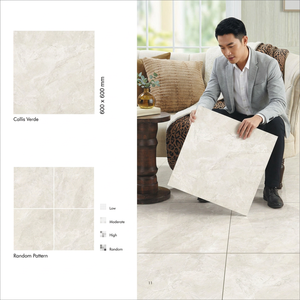 Vistaar California Pearl 600x600mm Polished Porcelain Floor Tiles Glossy Marble Design 24x24 - Product Image 3