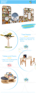 Libreria Contemporanea a Forma di Albero Chiquitos, Arredamento per Area Lettura, Scuola Materna, Scuola, Supermercato, Hotel, Libreria - Product Image 5