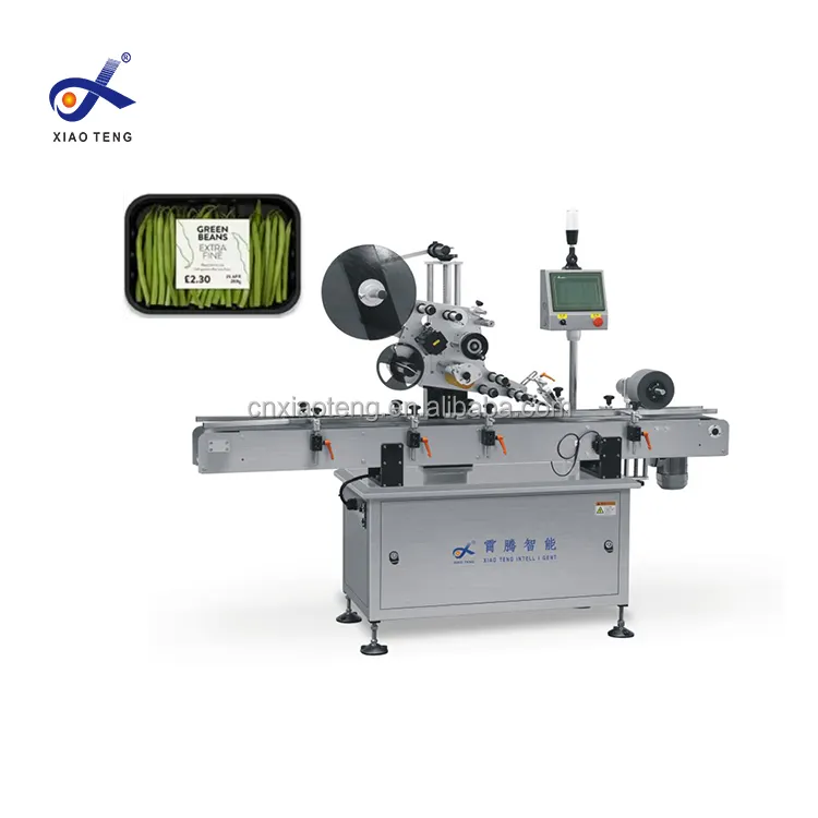 Labeling And Packing Machine Manufacturing Plant Automatic Top Bottom Plane Adhesive Food Cosmetic Box Labeling Machinery