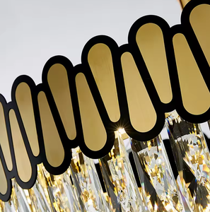 Zeal Lighting Accesorios colgantes de oro rústico decorativo Luces colgantes Techo Led Candelabros de cristal K9 modernos - Product Image 5