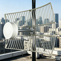 Antenne parabolique à grille MIMO 4G 5G 600-6500MHz 14-26dB Antenne cellulaire WiFi à grille ronde