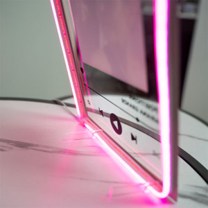 <strong>Glass</strong> Art Music Plaque Custom <strong>Spotify</strong> Plaque Acrylic Music Cover Plates With Neon Decoration for Home - Product Image 4