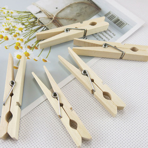 100 Pezzi Mini Clip in Legno per Foto 3,5cm Decorazione d'Interni Colore <span class=keywords><strong>Naturale</strong></span> (100 Pezzi/Set) - Product Image 3
