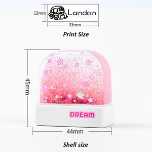 Sellos Flash impermeables personalizables, juguete autoentintable para profesores y niños, sello de ropa personalizado para bebés - Product Image 2