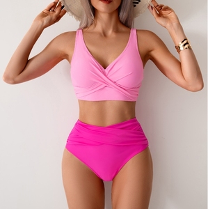 2025 Châu Âu Và Mỹ Của Phụ Nữ Vẻ Đẹp Mới Bộ Bikini Sexy Chia Áo Tắm Eo Cao Áo Tắm Đặt Bộ Bikini - Product Image 4