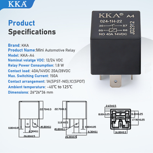 Relé Automotriz de 40A, 12V <span class=keywords><strong>24V</strong></span>, Relé Electromagnético Automotriz Impermeable, Apto para Modificación de Automóviles y Motocicletas - Product Image 3