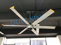 Ventilateur de plafond industriel HVLS de 12 pieds (3,6 m) avec moteur à courant continu sans balais à aimant permanent pour église