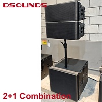 Enceinte Professionnelle Large Bande Double 10 Pouces Line Array Passive avec Aimant Néodyme pour Spectacles en Extérieur
