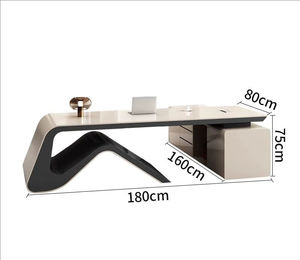 Escritorio Ejecutivo de Madera para Abogado, Estilo Italiano, de Lujo, Moderno, para el Hogar, con Cajón - Product Image 2