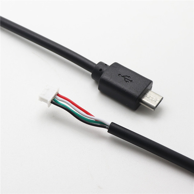 5 Wires Micro MINI USB Cable  Micro USB to JST MX 1.25 4P Power Cable Usb2.0 Cable Sync 5 Pin Bend Micro-usb  BF9001.ACCA05421
