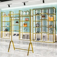 Panier mural pour vêtements, personnalisé, en or, pour chaussures, étagère pour ranger des vêtements, des meubles, Boutique,