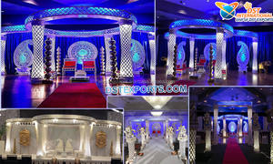 <b>Top</b> South Indian Wedding Mandap Melbourne Exquisite Wedding Fully Fiber Mandap NZ <b>Classy</b> Fiber Carved Wedding Marriage Mandap UK - Product Image 6