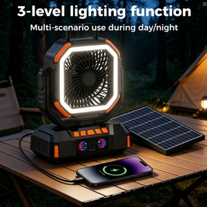 Multifunctional Remote-controlled With <b>Timer</b> Easy to Operate LED <b>Light</b> Charging USB Camping Fan Outdoor Fan 40000mAH - Product Image 5
