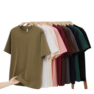 T-shirt Homme Premium 100% Coton Tricoté Poids Lourd 200g Manches Courtes Surdimensionné Impression par Transfert Thermique Séchage Rapide Respirant Vintage - Product Image 3