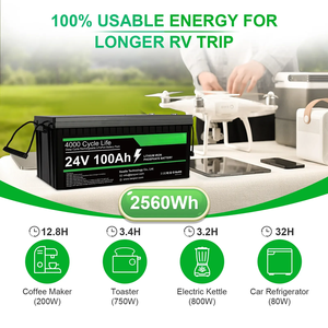 แบตเตอรี่ลิเธียมไอออนพลังงานแสงอาทิตย์24V 200ah แบตเตอรี่ LiFePO4รอบลึก12V สำหรับบ้านระบบจัดเก็บพลังงานแสงอาทิตย์และ RV - Product Image 6