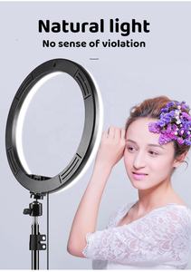 Anneau lumineux Seming RGB de 18 pouces, design pliable <span class=keywords><strong>pour</strong></span> <span class=keywords><strong>Tik</strong></span> <span class=keywords><strong>Tok</strong></span>, lampes annulaires de 45 cm, télécommande, anneau lumineux LED RGB avec trépied de 2,1 m - Product Image 6