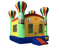 Château gonflable commercial à thème montgolfière pour enfants, idéal pour la location événementielle