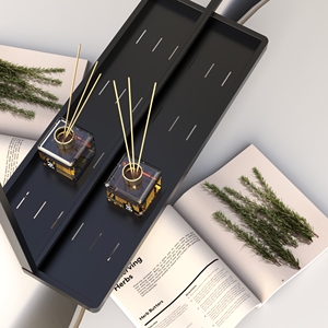 Gương phòng tắm hiện đại với kệ lưu trữ 48x30 inch Gương treo tường hình chữ nhật màu đen cho phòng ngủ treo gương khung nhôm - Product Image 3