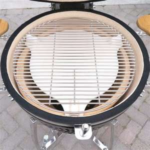 Grille de cuisson simple <span class=keywords><strong>en</strong></span> acier inoxydable MCD: idéale pour améliorer les performances de cuisson sur les barbecues Kamado <span class=keywords><strong>en</strong></span> céramique au charbon de bois - Product Image 1