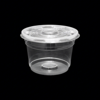 QUANG QUAN Micro-ondes Jetable En Plastique Transparent Soupe Saladier Récipient De Restauration Rapide Couvercles Durables Vaisselle Vaisselle