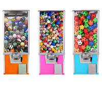Machine à jetons Gumball Distributeur automatique de boules jouets en plastique Distributeur de bonbons Machine à mâcher en verre