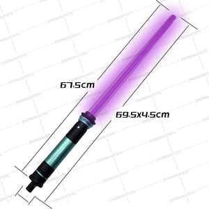 <span class=keywords><strong>Sabre</strong></span> lumineux LED à double tête Nouvelle musique Epée de Noël en plastique pour les fêtes et les décorations - Product Image 3