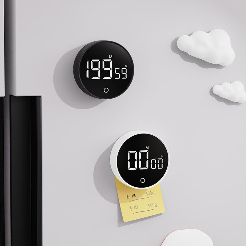 LED Screen Digital Timer Smart Desk Electronic Timer Gym Countdown Can Hung and Tabletop Student Timing Kitchen Pomodoro Timer