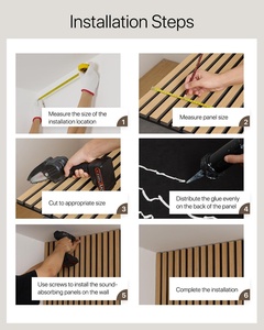 Panneaux acoustiques en bois Akupanel en placage <span class=keywords><strong>de</strong></span> noyer foncé MDF à lattes Panneaux muraux en bois pour salle <span class=keywords><strong>de</strong></span> théâtre <span class=keywords><strong>Studio</strong></span> - Product Image 5