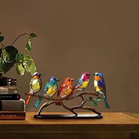 Nouveauté : Ornements de bureau en bois, colibris colorés, décorations d'intérieur pour bureau