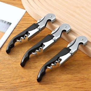 Wine Opener Multi Functional Stainless Steel Corkscrew Bottle Opener Folding Portable Blue WINE Printed - Product Image 3