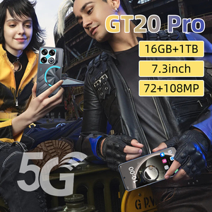 Gt20โปรสมาร์ทโฟนแอนดรอยด์7.3 HD หน้าจอโอแอลเดอร์12GB + 512 7800MAH ซิมคู่ปลดล็อคหน้า108mp หลัง65W สมาร์ททั่วโลก - Product Image 5
