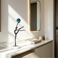 Table d'entrée Evelyn, nouveau design 2026, en métal, représentant une danseuse de ballet, pour hall d'hôtel et décoration intérieure