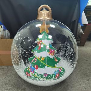 Boules décoratives gonflables d'extérieur 24 pouces, boule de Noël décorée en PVC 2 en 1, 20240629, décoration de Noël gonflable, ornement gonflable - Product Image 6