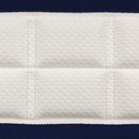 Dernier design tendance PL355, tissu de bordure de matelas bicolore bleu marine et motif brique