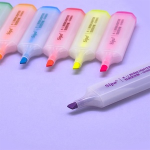 Sh889s 7-màu huỳnh quang xiên tip Highlighter Bút Đánh Dấu đầy màu sắc cho học sinh ghi chú chụp lỏng bao bì - Product Image 4