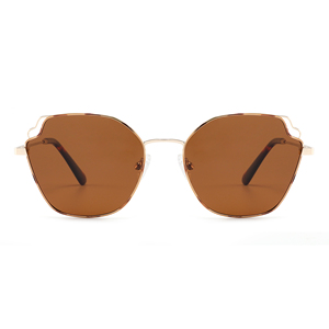 Gafas de Sol Cat Eye con Montura Metálica Completa, Lentes Verdes, Protección UV400, Estilo Unisex para Adultos - Product Image 6