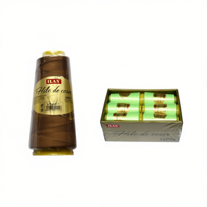 Ilan Sewing Thread 38 Color Brown 12pcs Box For Sewing <b>Machine</b> And <b>Hand</b> <b>Stitching</b> - Product Image 1