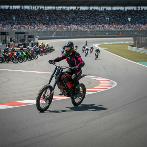 Adult and Teenager Racing Motorcycle All-terrain Lithium <b>Battery</b> Brushless Motor <b>72V</b> 80km/h Speed - Product Image 4