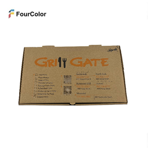 Scatola per Pizza Personalizzata di Diverse Forme, Stampata, Laminata Opaca, Ecologica, Riciclabile, in Cartone Ondulato per <span class=keywords><strong>Asporto</strong></span> - Product Image 2