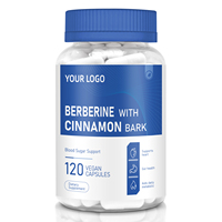 Capsules de berbérine de qualité supérieure avec extrait pur d'écorce de cannelle de Ceylan pour le soutien de la santé des adultes et l'augmentation naturelle de l'énergie