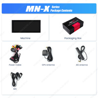 Radio Reproductor con GPS para Auto MEKEDE MNX Android, Cámara Panorámica de 360° para Audi Q3 2013-2019, Pantalla Táctil Dividida, Bluetooth, WIFI, DVR